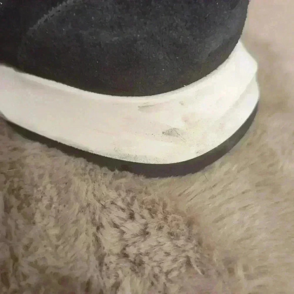 Ladies AQUATALIA Krizza Sporty Loafer in Black Suede White Platform size 10.5 - Picture 5 of 11